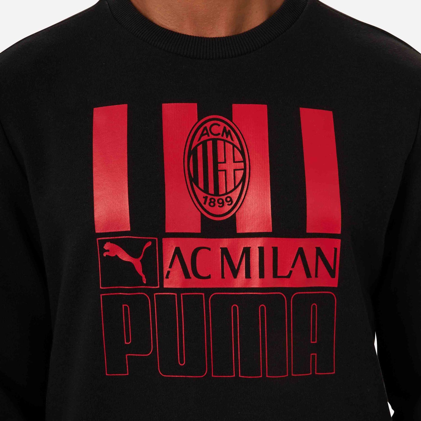MILAN CREW NECK SWEATSHIRT WITH FRONT PRINT