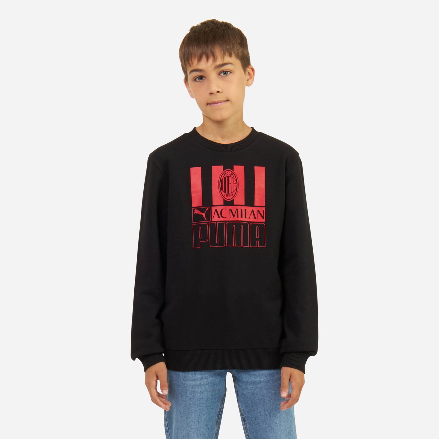 FELPA MILAN BAMBINO CON STAMPA FRONTALE