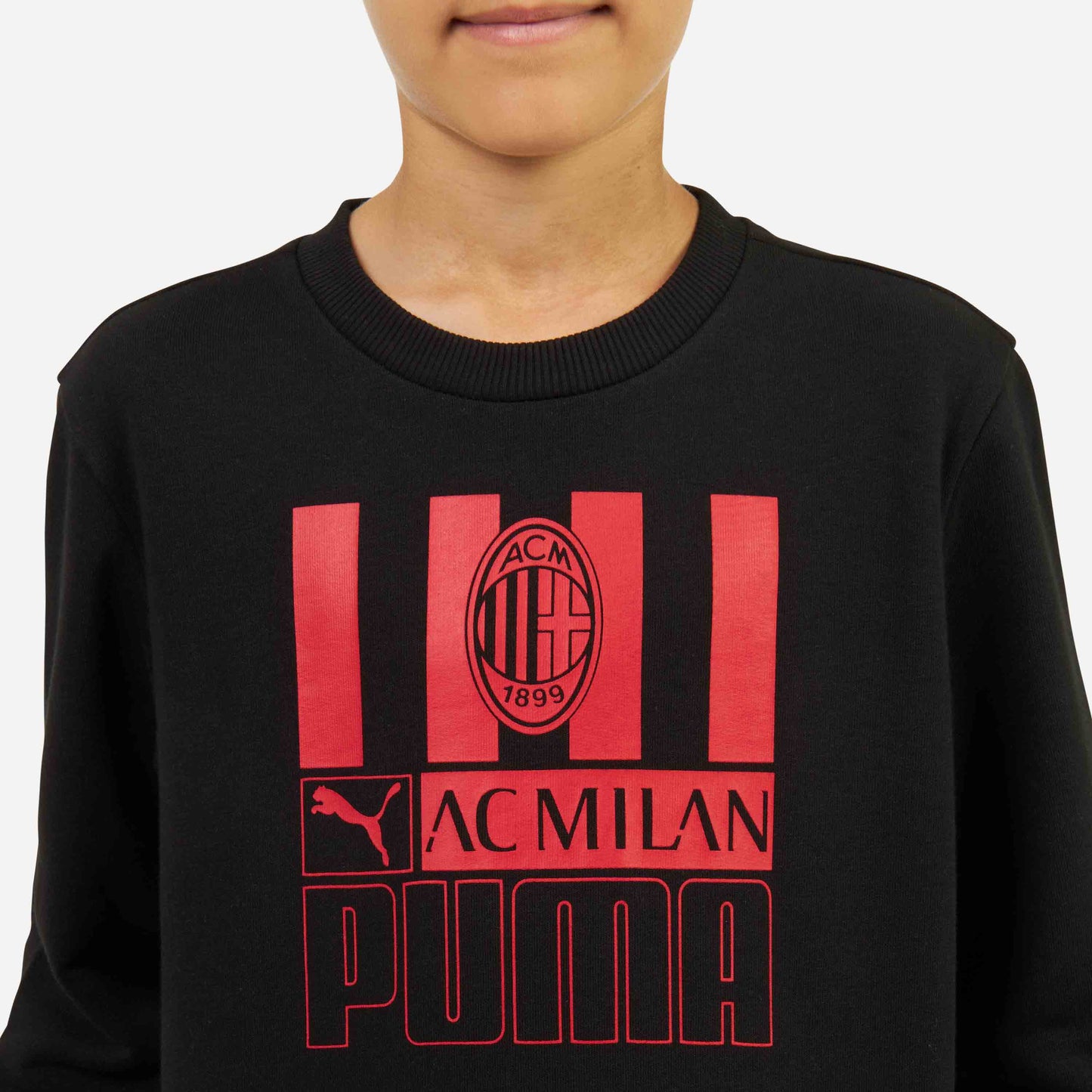 FELPA MILAN BAMBINO CON STAMPA FRONTALE