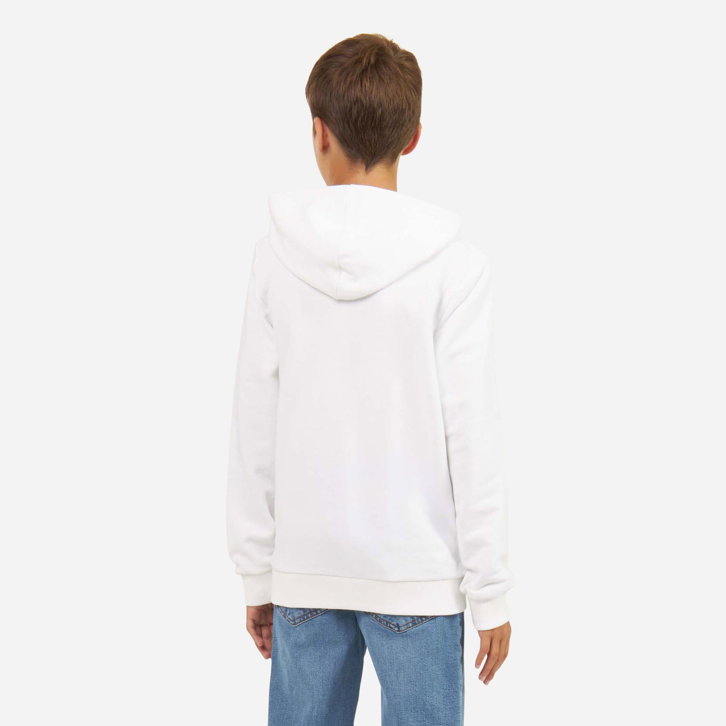 FELPA MILAN BAMBINO CON CAPPUCCIO E STAMPA