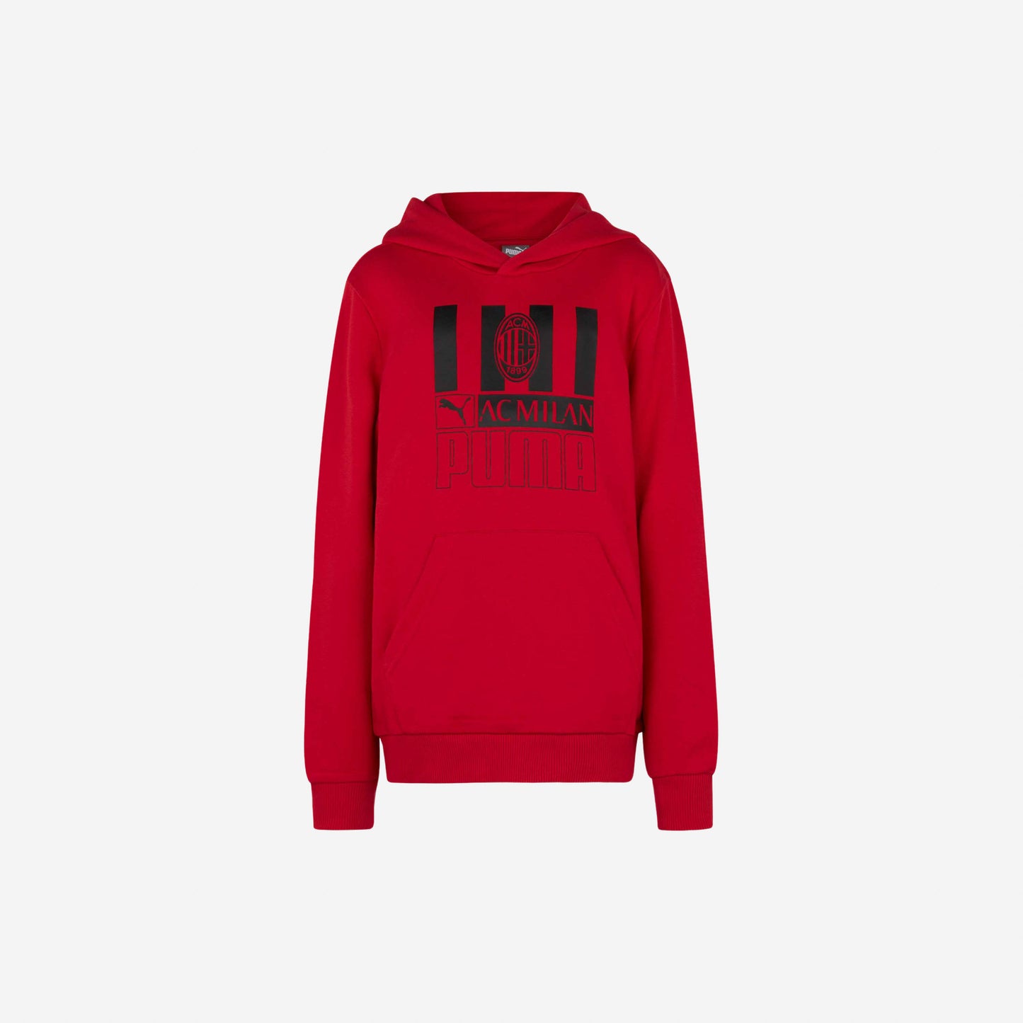 FELPA MILAN BAMBINO CON CAPPUCCIO E STAMPA