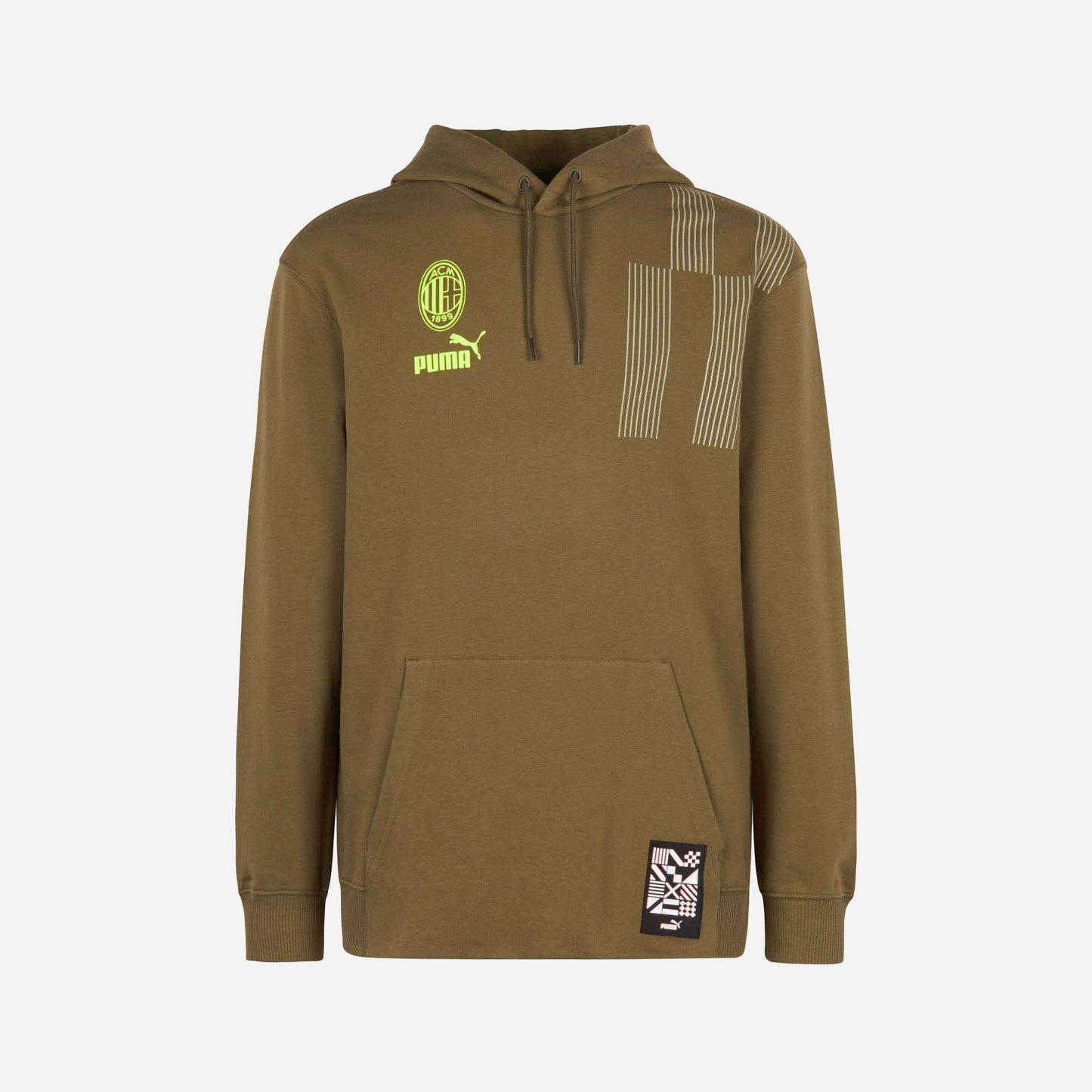 FELPA MILAN CON CAPPUCCIO E TASCA FRONTALE