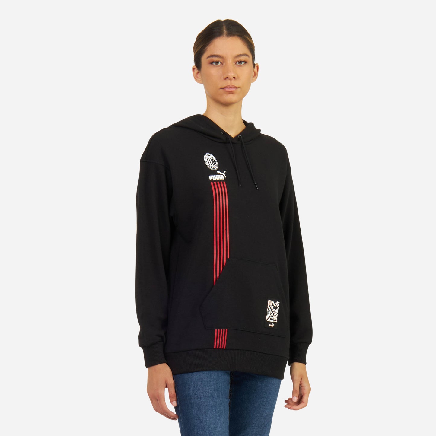 MILAN WOMEN’S SWEATSHIRT WITH HOOD AND FRONT POCKET