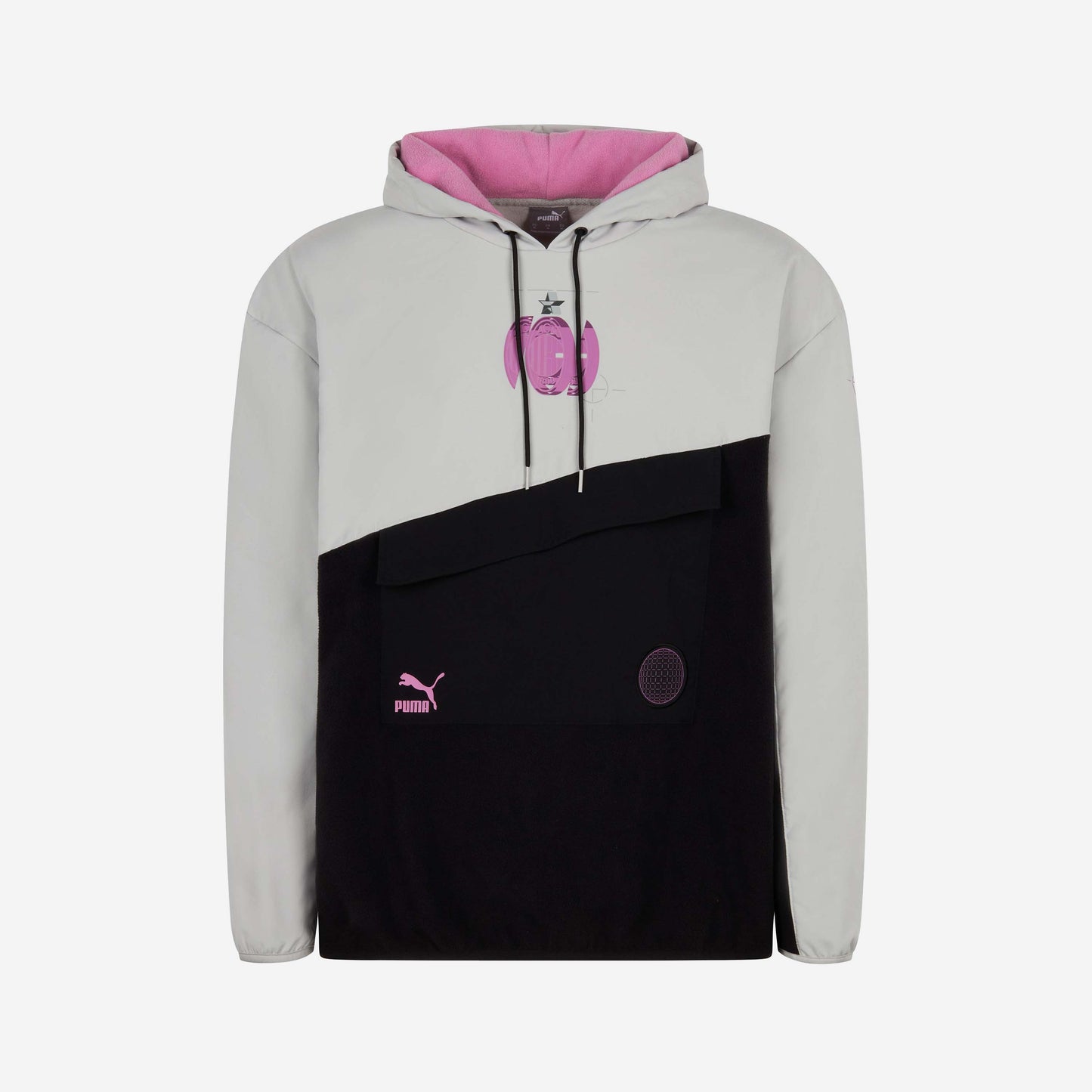 FELPA MILAN COLOR BLOCK CON CAPPUCCIO