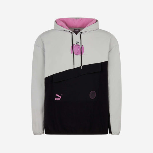 FELPA MILAN COLOR BLOCK CON CAPPUCCIO