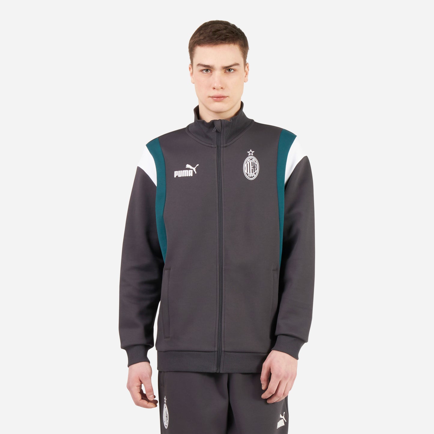 FELPA CON ZIP ARCHIVE MILAN