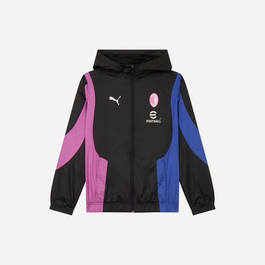 MILAN PREMATCH 2023/24 KIDS’ JACKET WITH ZIPPER AND HOOD