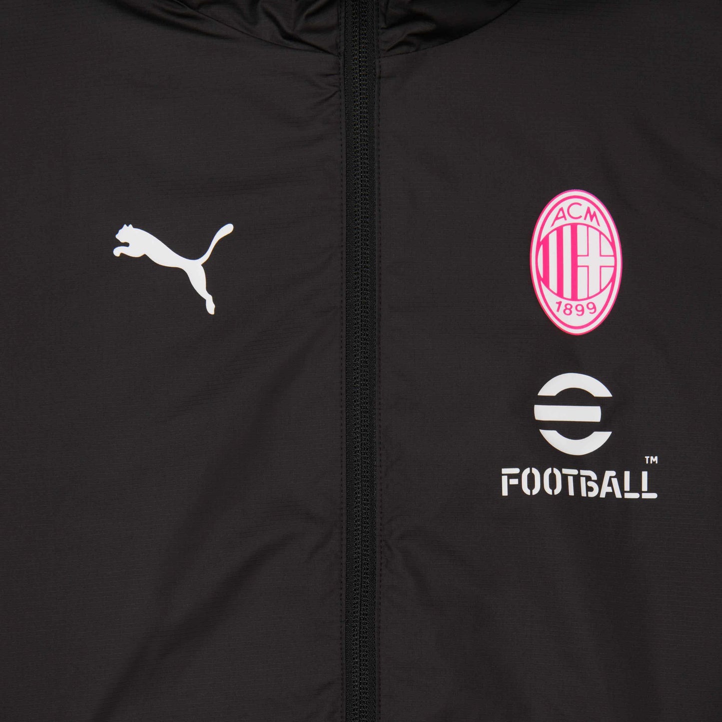 MILAN PREMATCH 2023/24 KIDS’ JACKET WITH ZIPPER AND HOOD