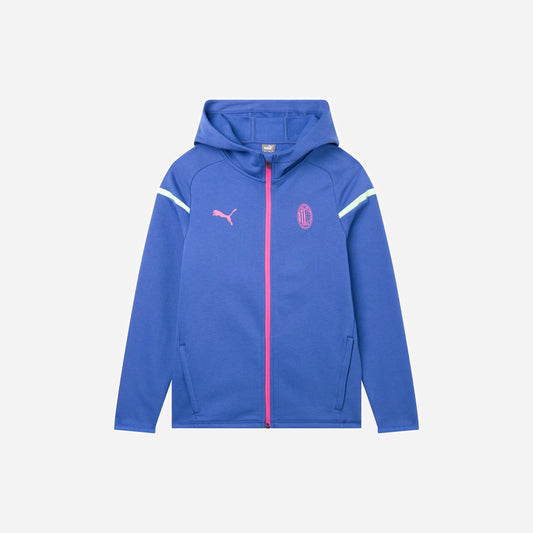 FELPA MILAN CASUALS DA BAMBINO CON ZIP E CAPPUCCIO 2023/24