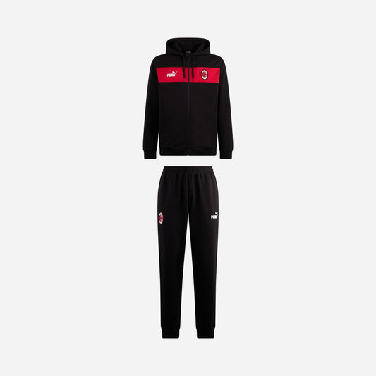 TUTA MILAN CON FELPA FULL ZIP CON CAPPUCCIO E PANTALONI