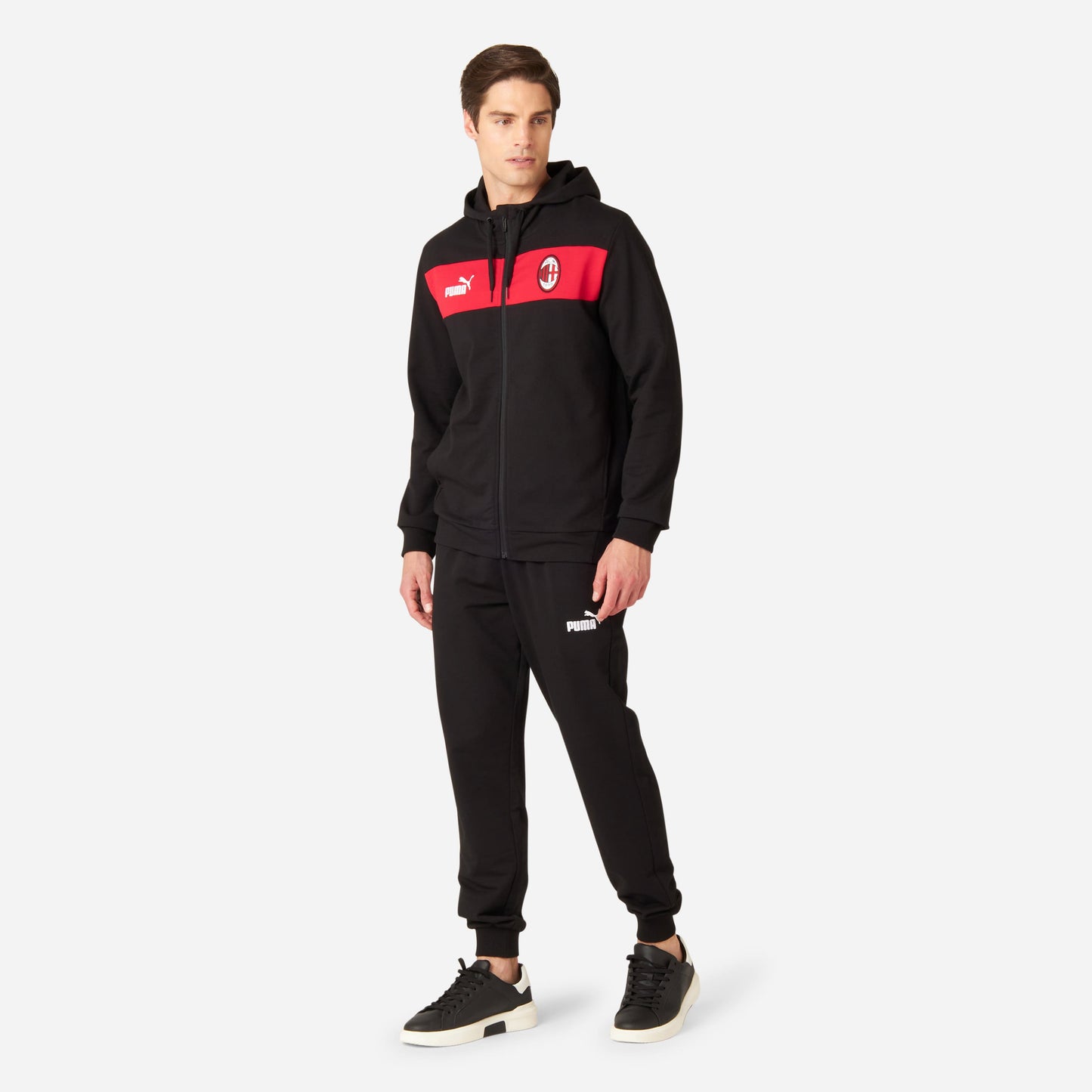 TUTA MILAN CON FELPA FULL ZIP CON CAPPUCCIO E PANTALONI