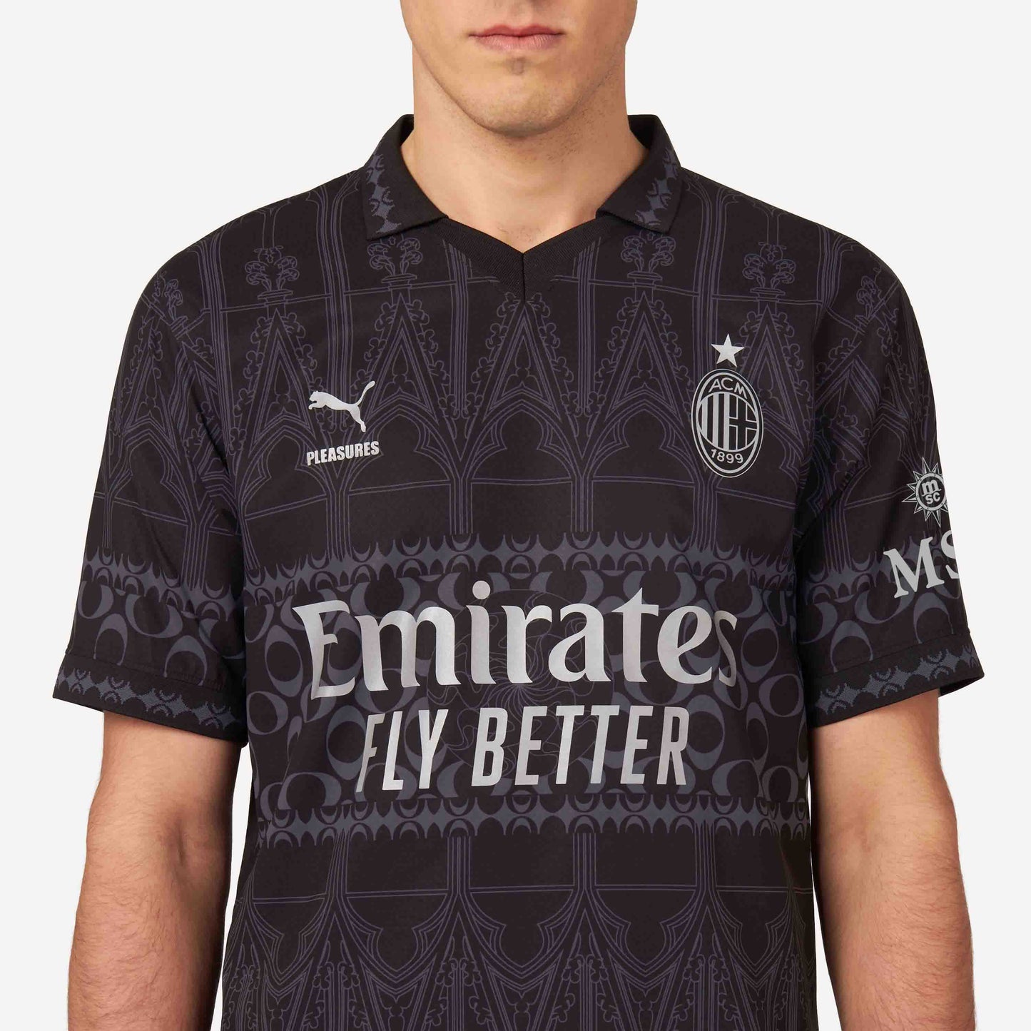 AUTHENTIC JERSEY AC Milan x Pleasures 2023/24 – Dark version