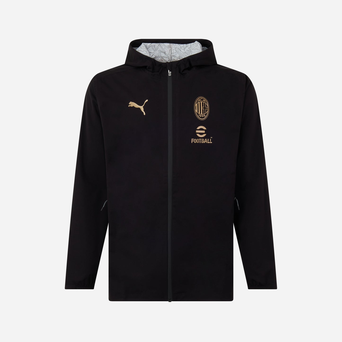 MILAN TRAINING 2024/25 JACKET WITH ZIPPER AND HOOD