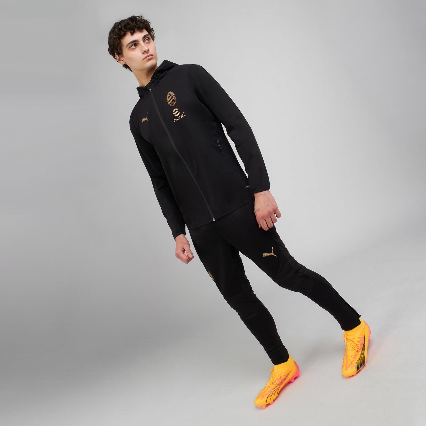 MILAN TRAINING 2024/25 JACKET WITH ZIPPER AND HOOD