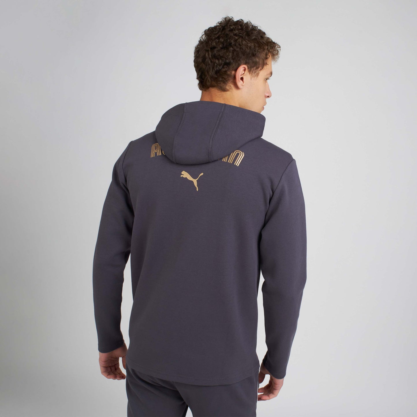 FELPA MILAN CASUALS 2024/25 CON ZIP E CAPPUCCIO