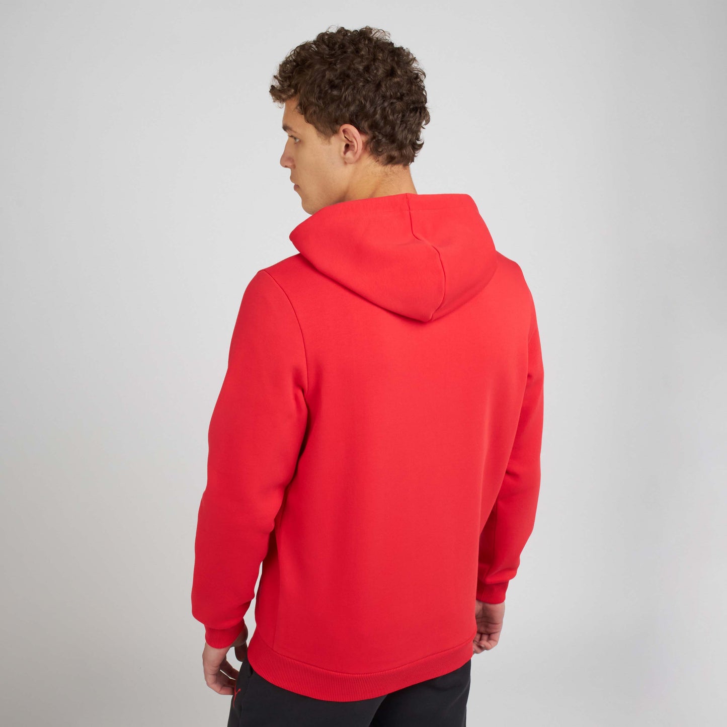 AC MILAN ESSENTIAL COLLECTION RED ZIPPED HOODIE