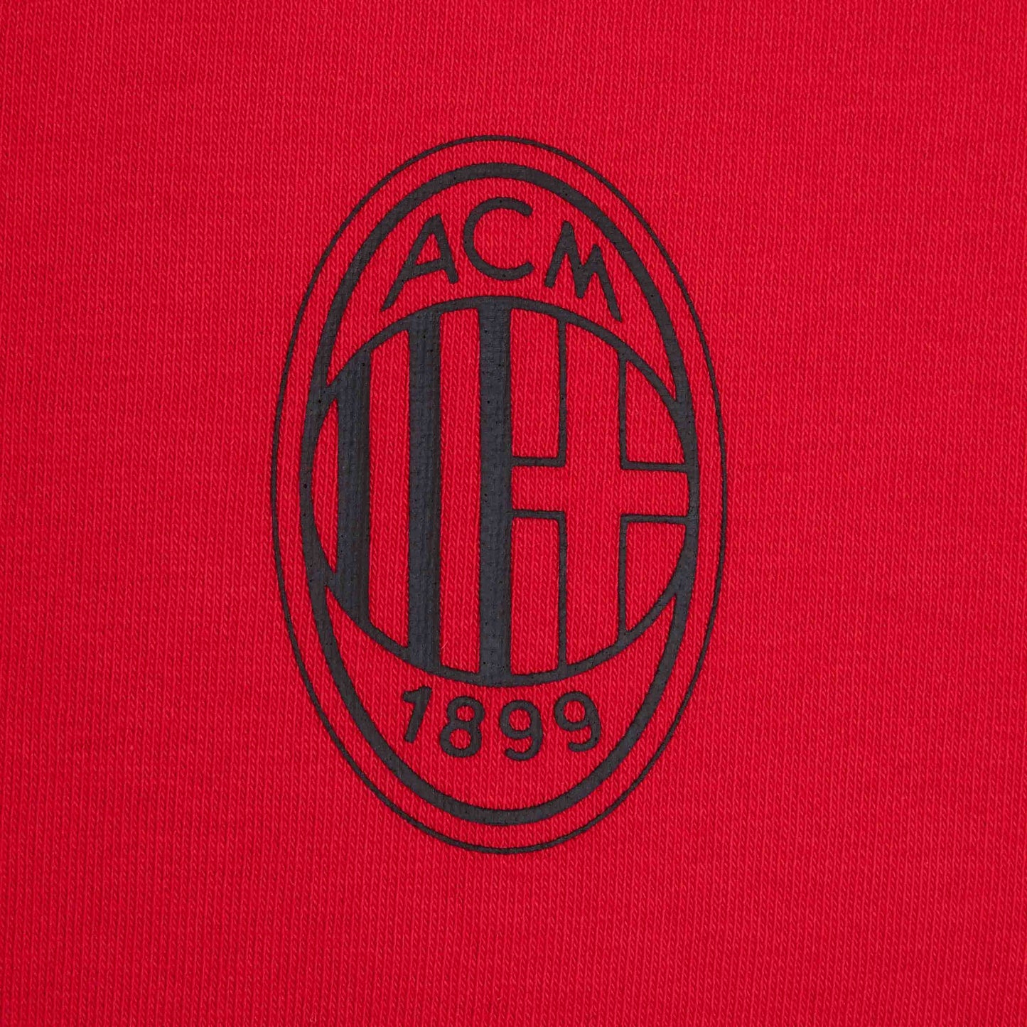AC MILAN ESSENTIAL COLLECTION RED ZIPPED HOODIE