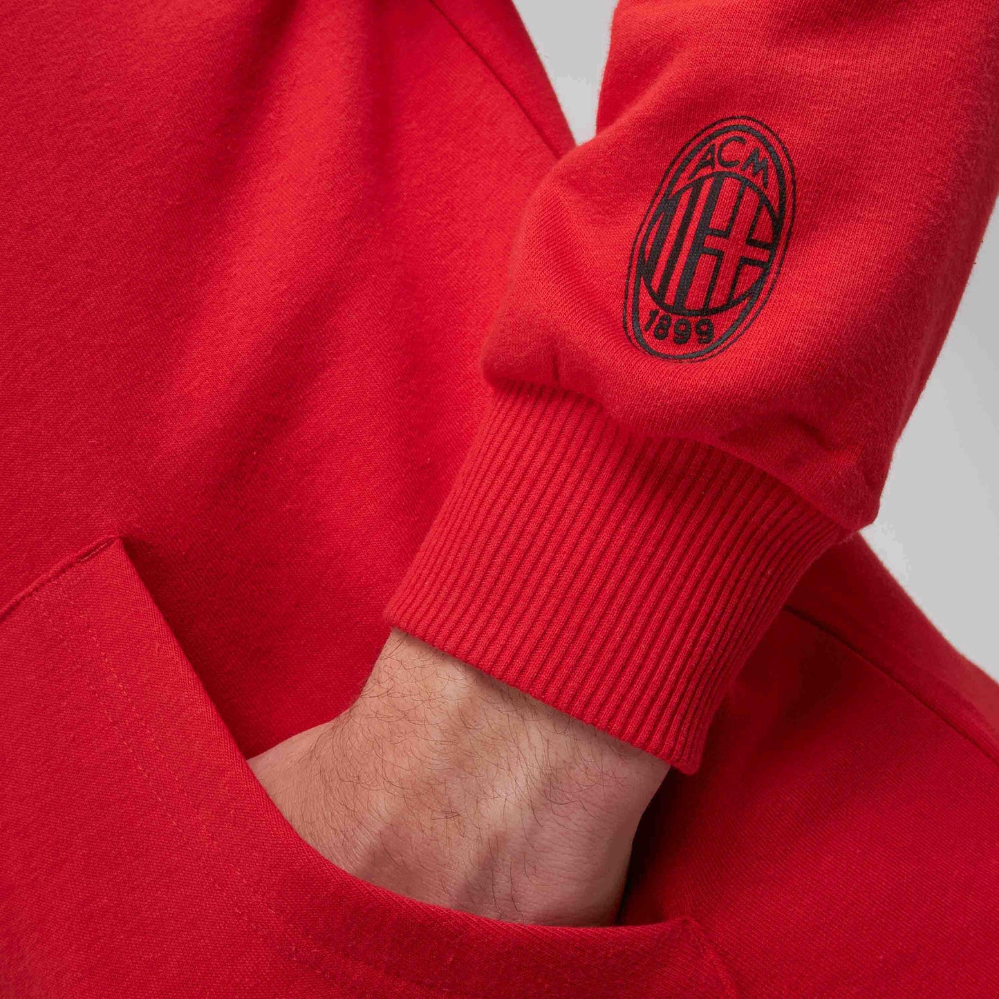 AC MILAN CULTURE COLLECTION ZIPPED RED HOODIE