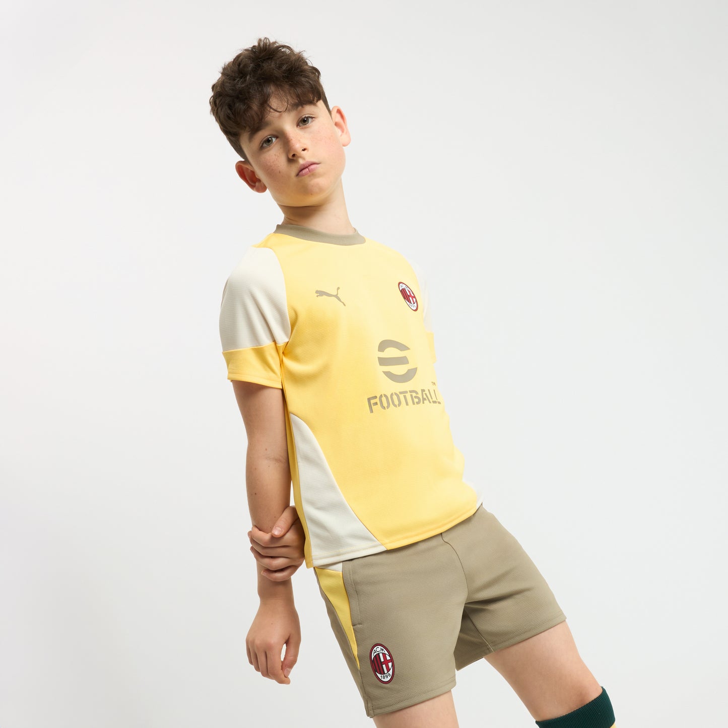 MILAN TRAINING 2025/26 KIDS' YELLOW JERSEY