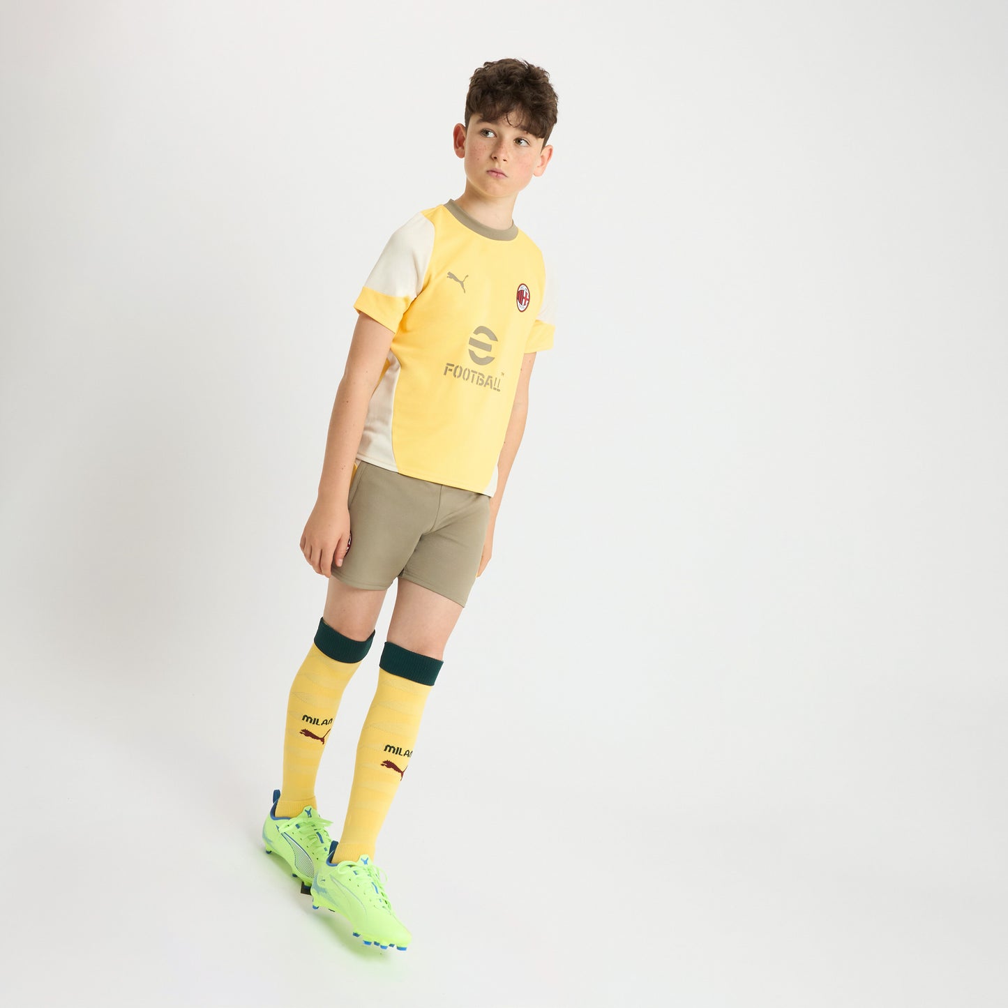 MILAN TRAINING 2025/26 KIDS' YELLOW JERSEY