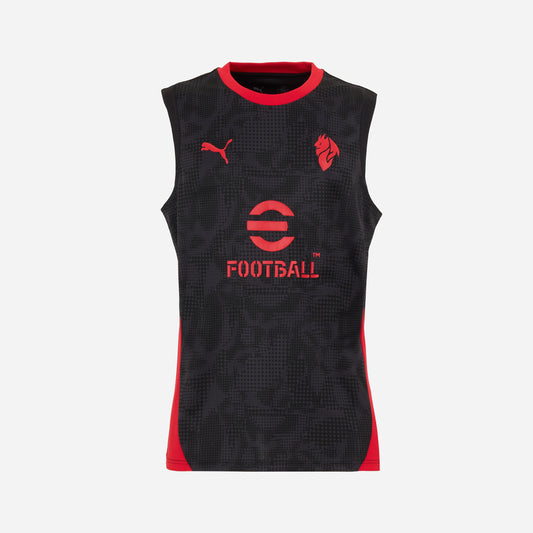 MILAN SLEEVELESS TRAINING 2025/26 BLACK JERSEY