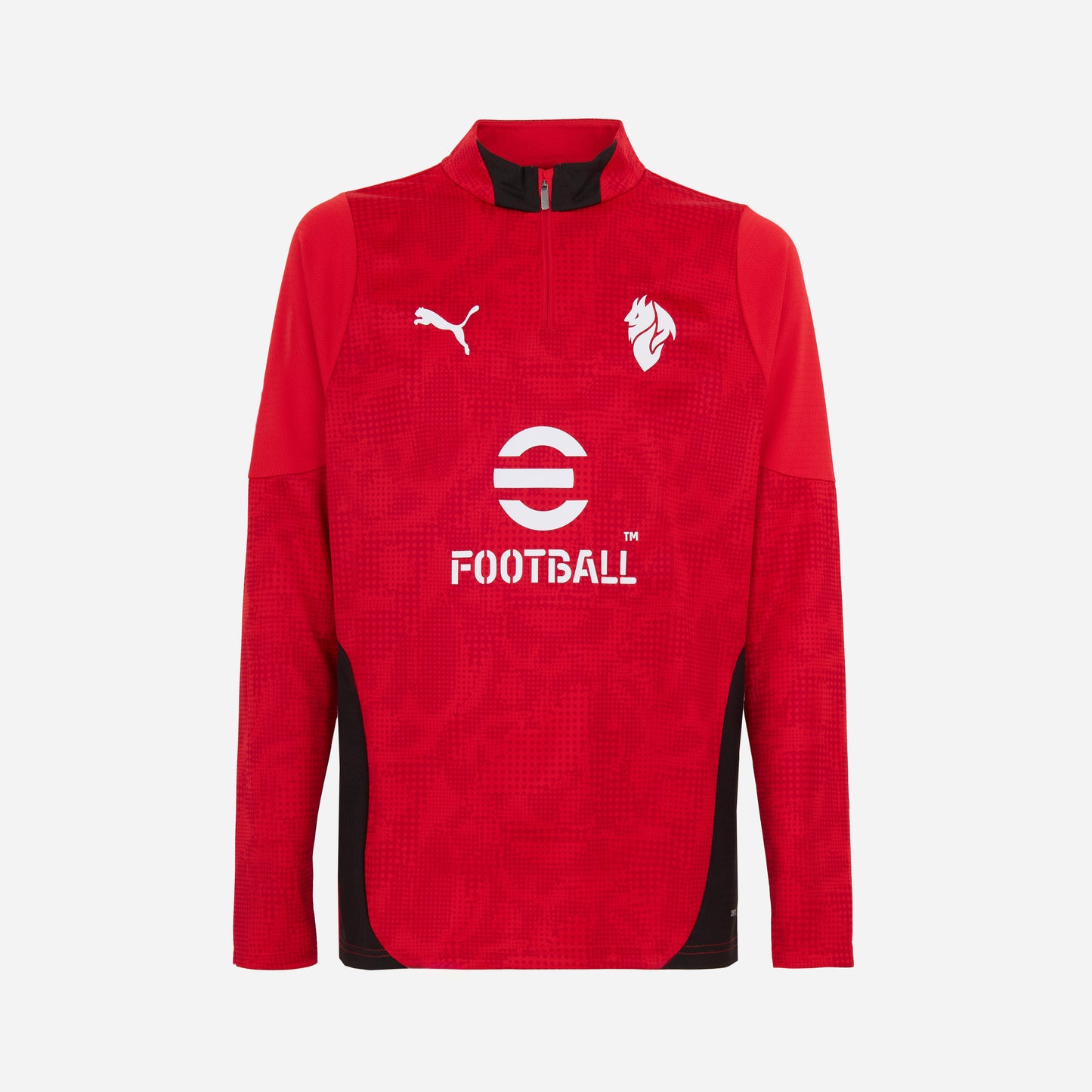 MILAN 1/4 ZIP LONG-SLEEVE TRAINING 2025/26 RED JERSEY