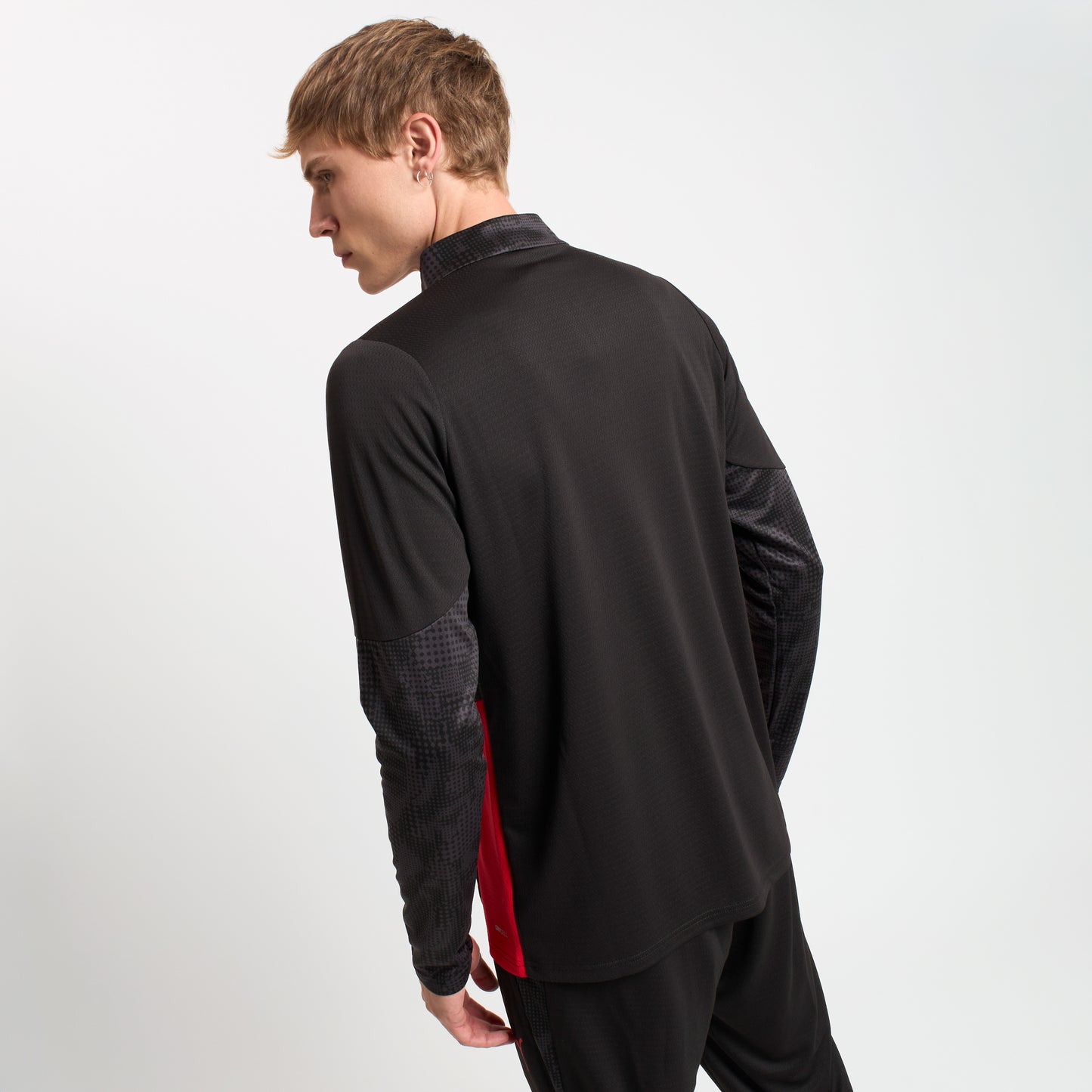 MILAN 1/4 ZIP LONG-SLEEVE TRAINING 2025/26 BLACK JERSEY