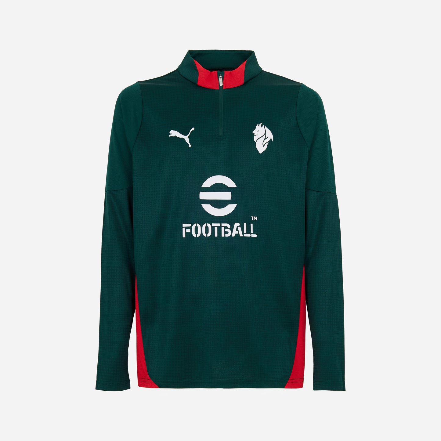MILAN 1/4 ZIP LONG-SLEEVE TRAINING 2025/26 GREEN JERSEY