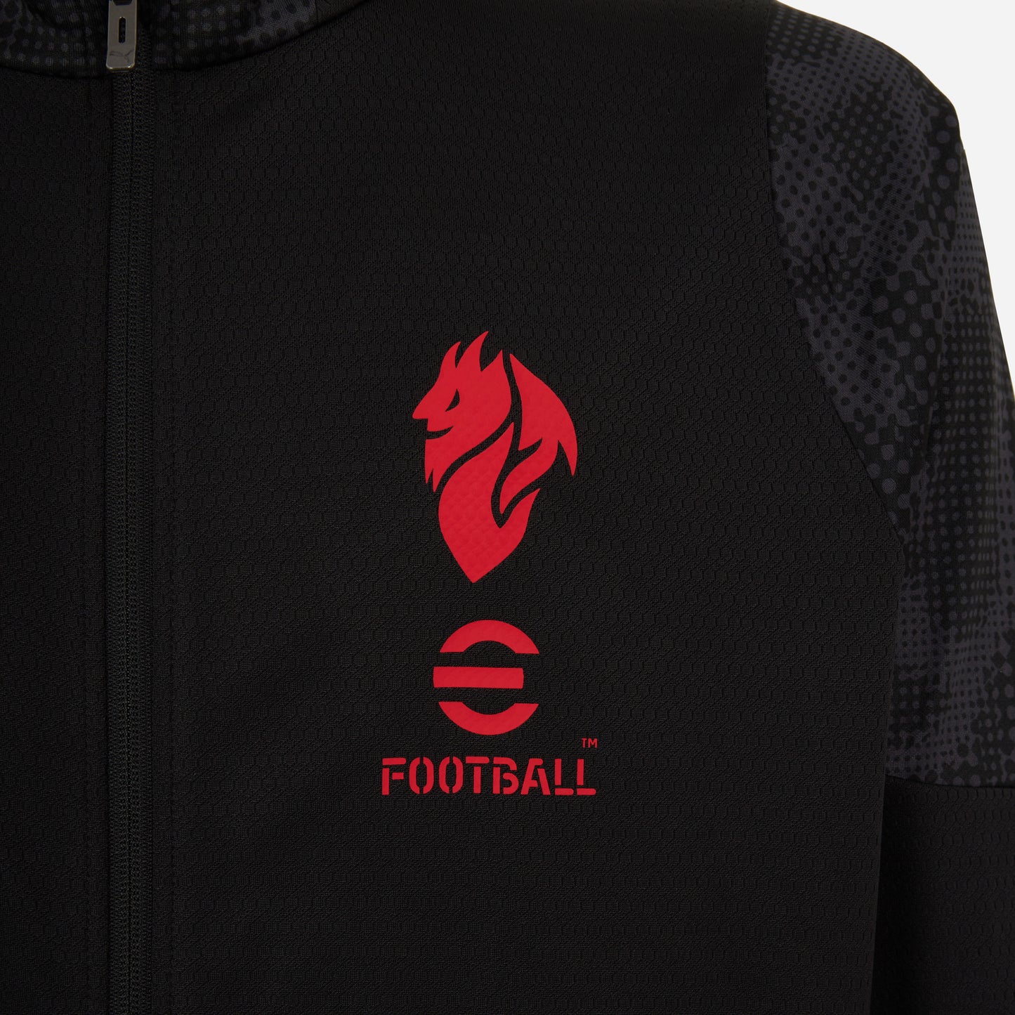 GIACCA NERA MILAN TRAINING 2025/26 CON ZIP E TASCHE