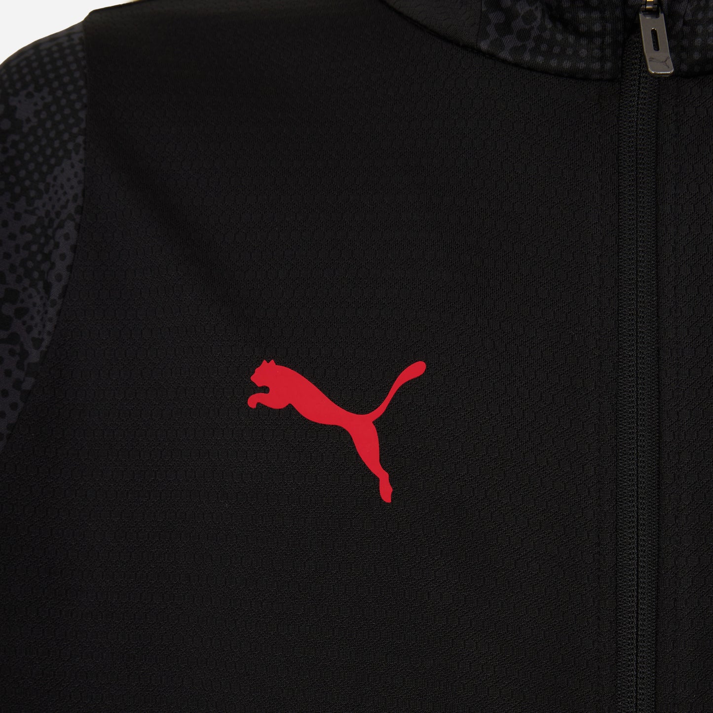 GIACCA NERA MILAN TRAINING 2025/26 CON ZIP E TASCHE