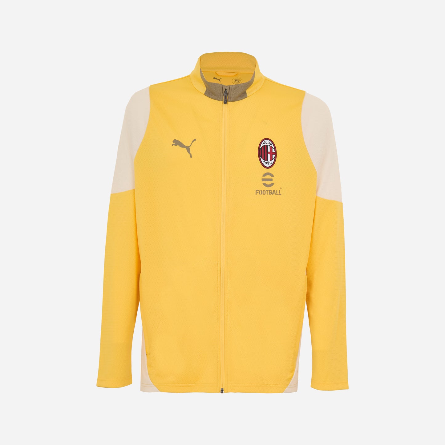 MILAN TRAINING 2025/26 YELLOW JACKET WITH ZIPPER AND POCKETS