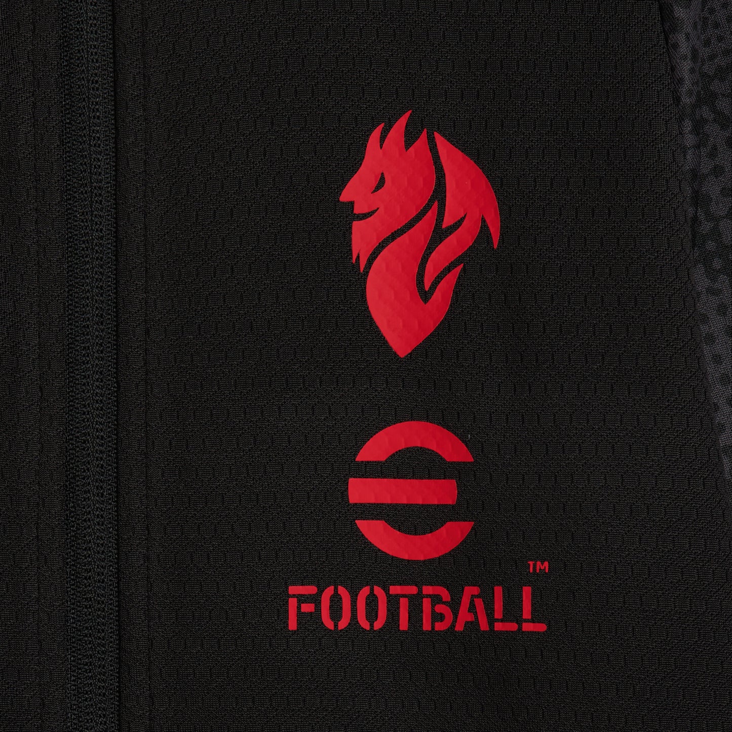 MILAN TRAINING 2025/26 KIDS' BLACK JACKET WITH ZIPPER AND POCKETS