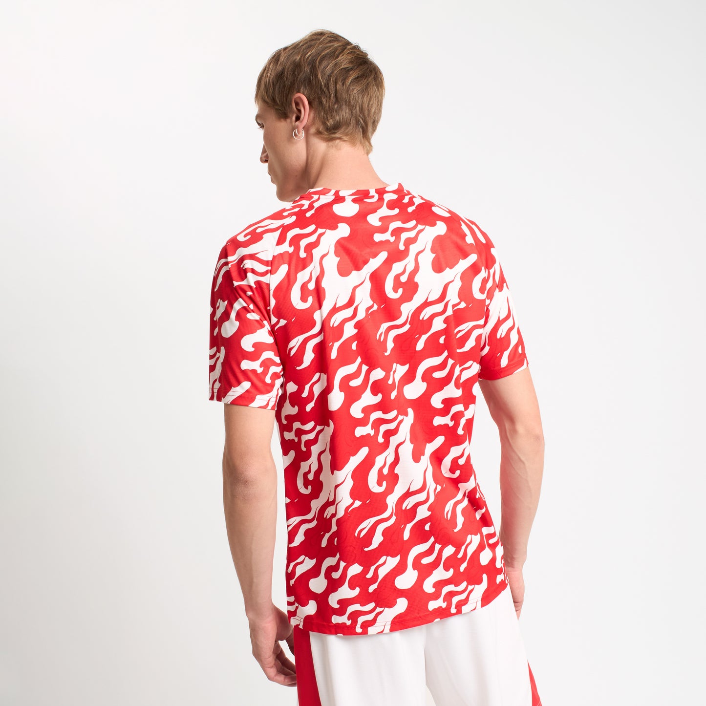 MILAN PREMATCH 2025/26 RED AND WHITE T-SHIRT