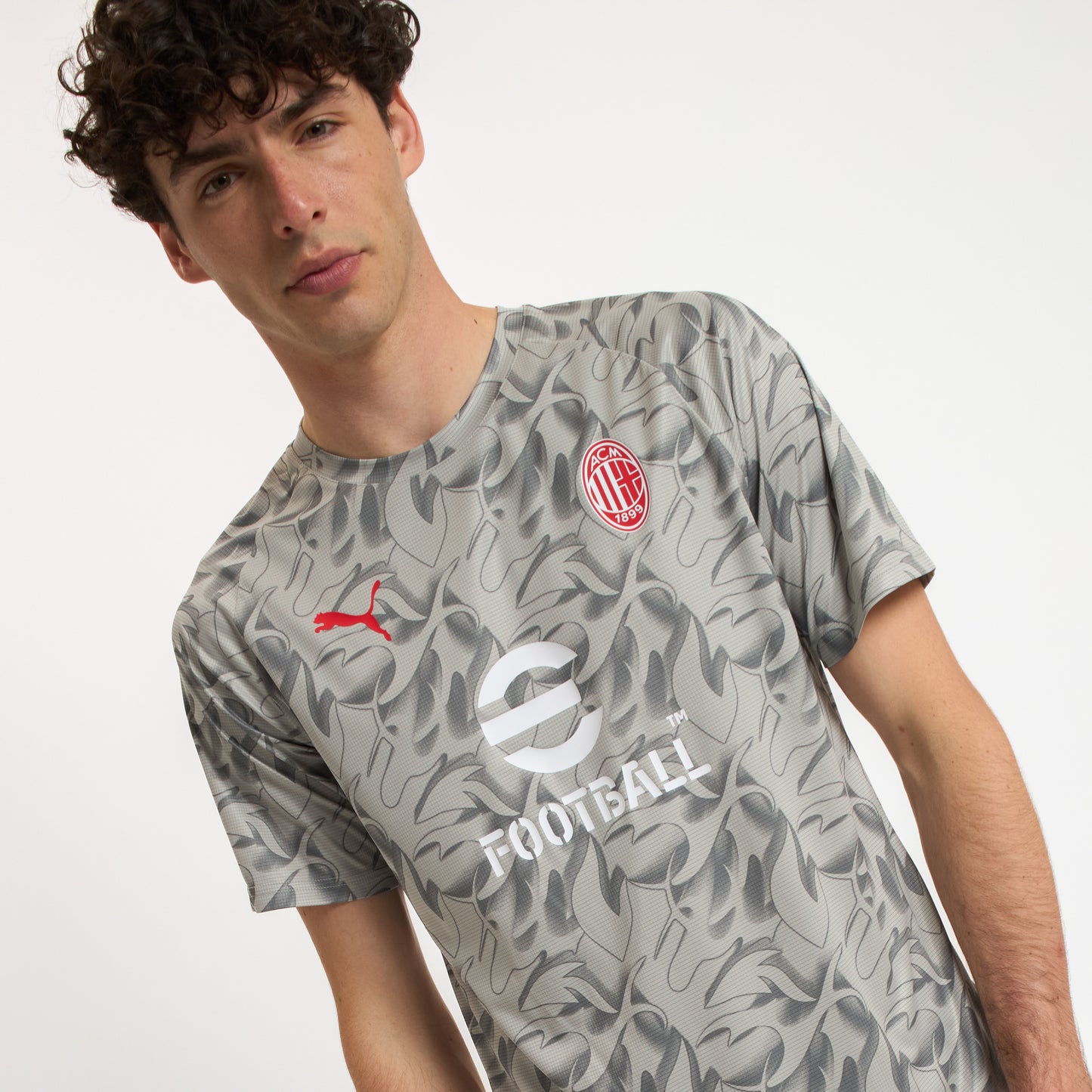 MILAN PREMATCH 2025/26 GREY T-SHIRT