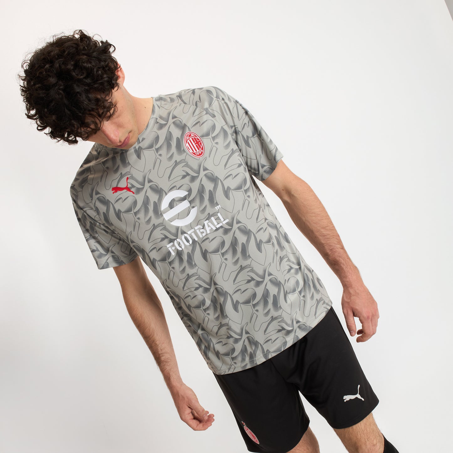 MILAN PREMATCH 2025/26 GREY T-SHIRT
