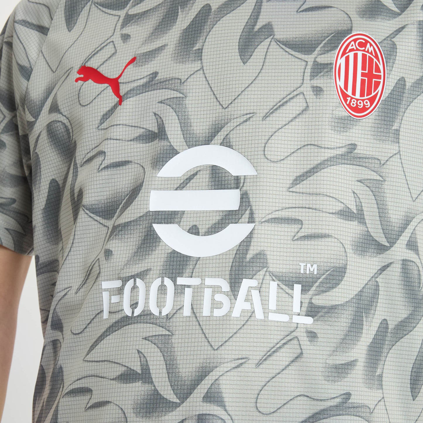 MILAN PREMATCH 2025/26 KIDS' GREY T-SHIRT