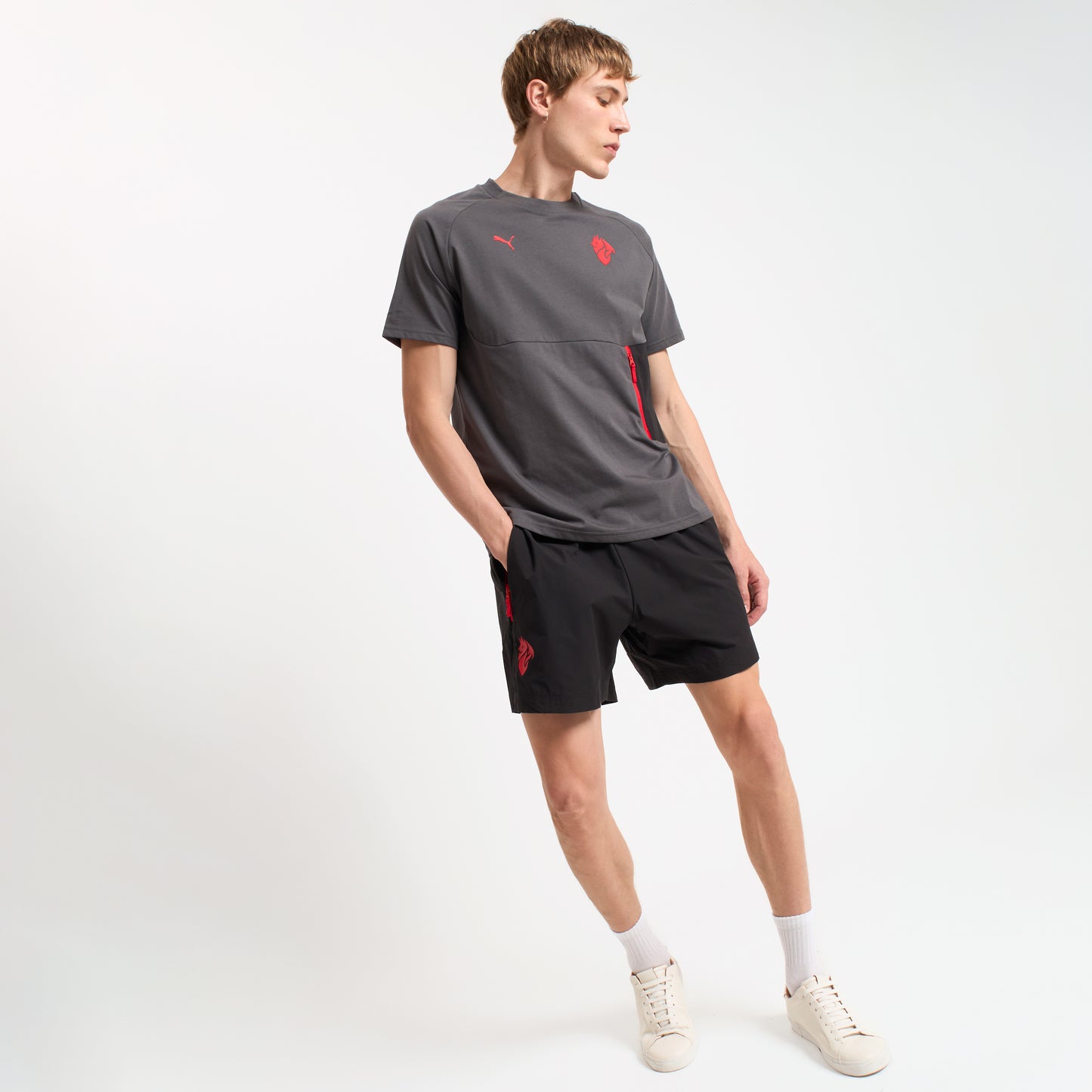 T-SHIRT GRIGIA MILAN PUMATECH 2025/26