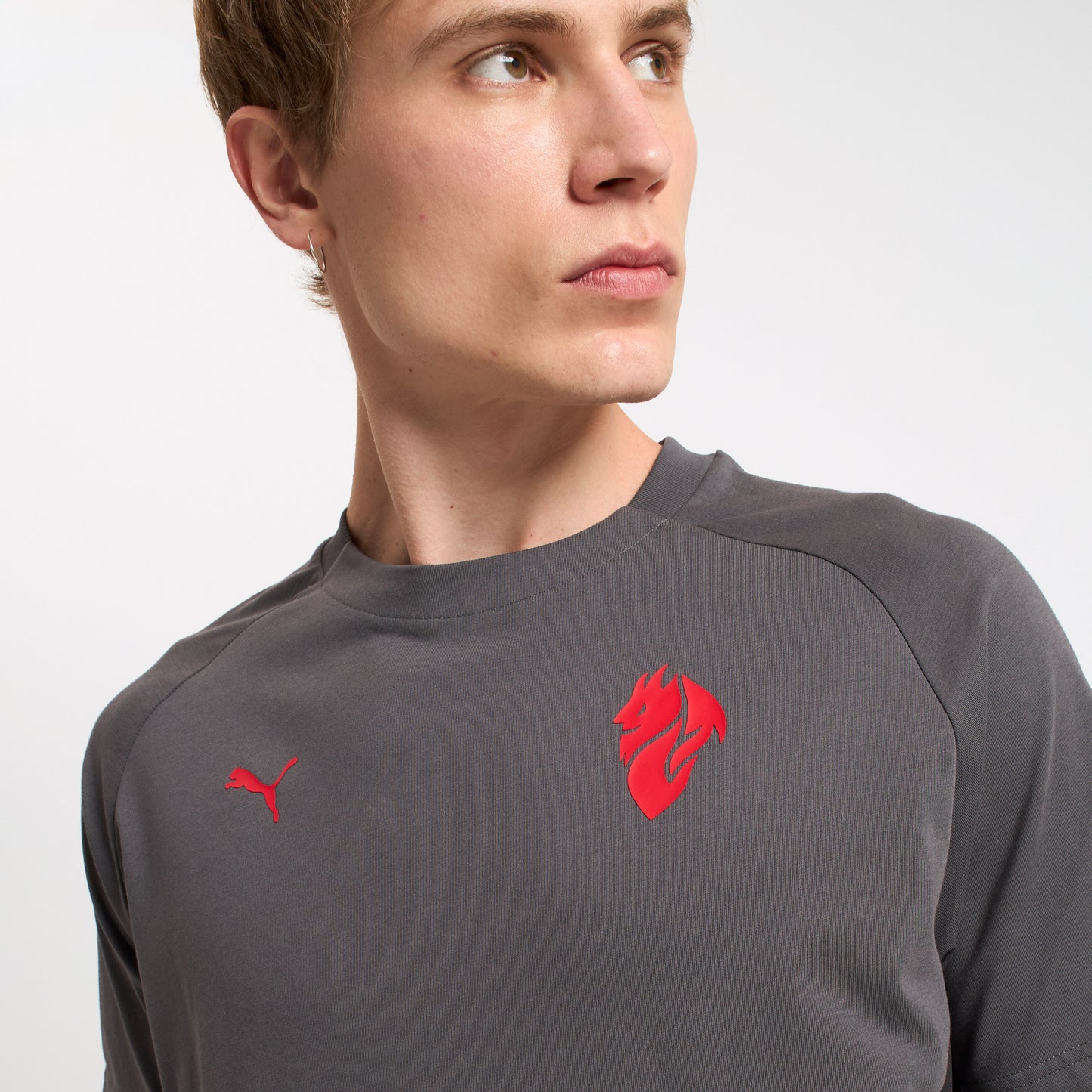 T-SHIRT GRIGIA MILAN PUMATECH 2025/26