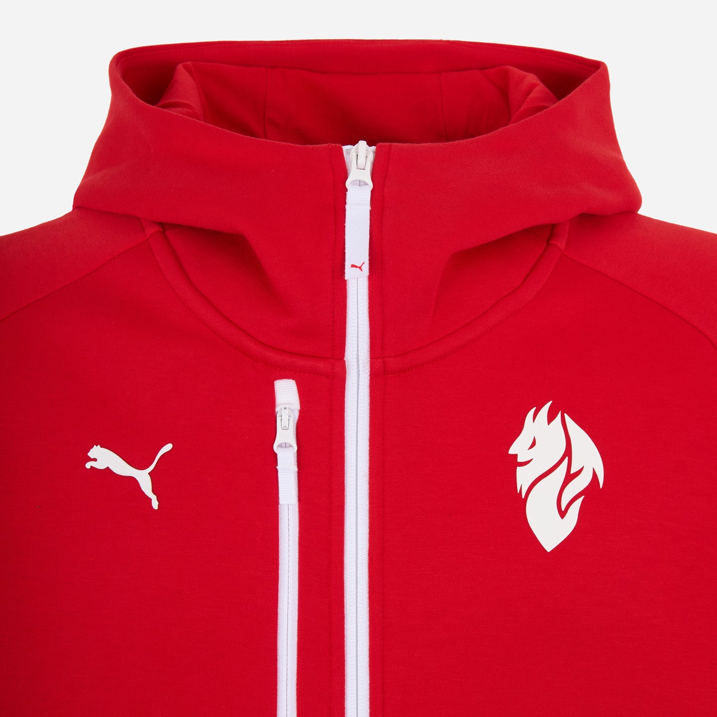 MILAN PUMATECH 2025/26 RED JACKET WITH ZIPPER AND HOOD