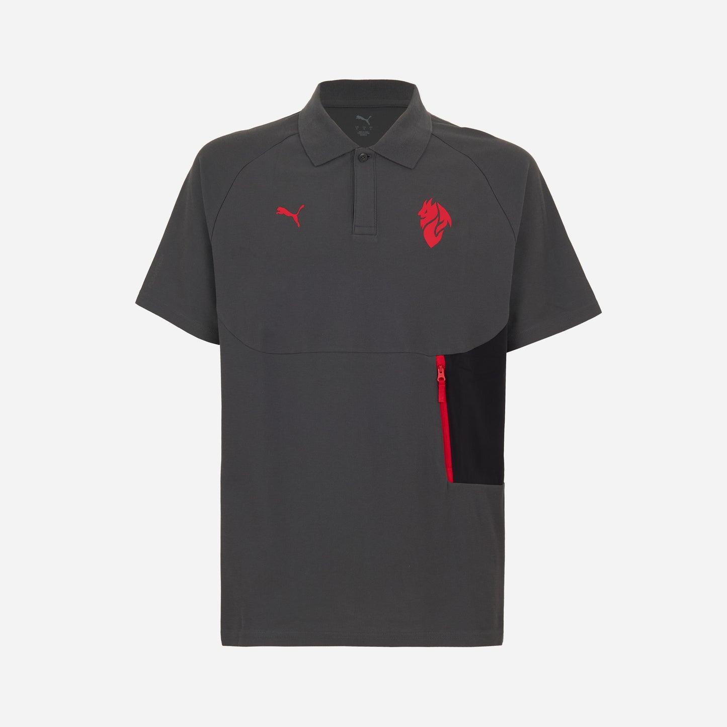 MILAN PUMATECH 2025/26 GREY POLO SHIRT