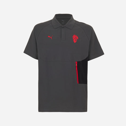 MILAN PUMATECH 2025/26 GREY POLO SHIRT
