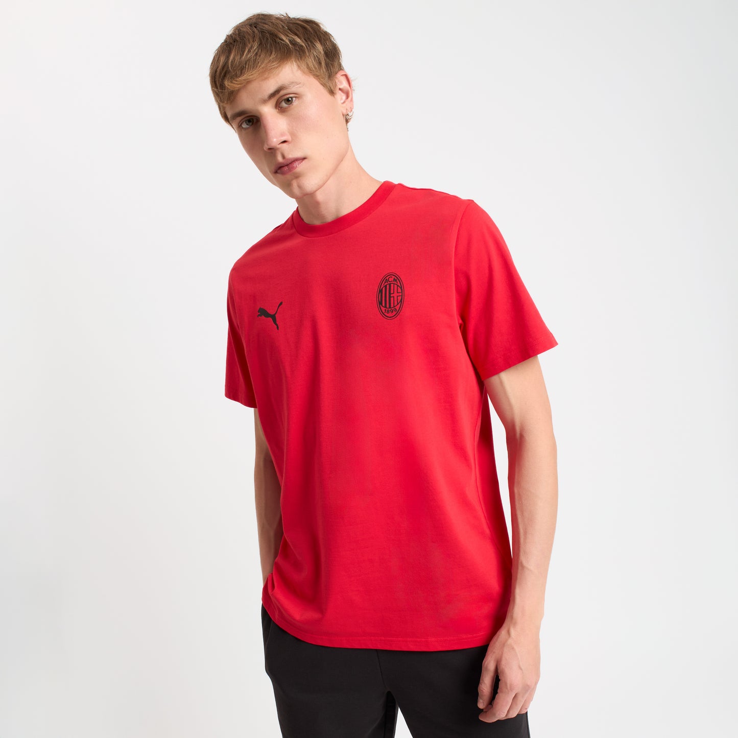 T-SHIRT ROSSA MILAN ESSENTIAL