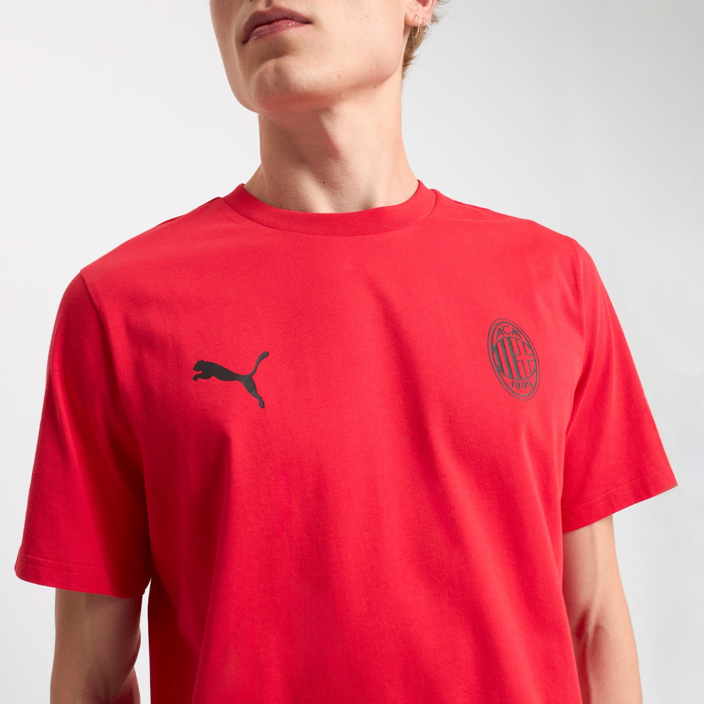 T-SHIRT ROSSA MILAN ESSENTIAL