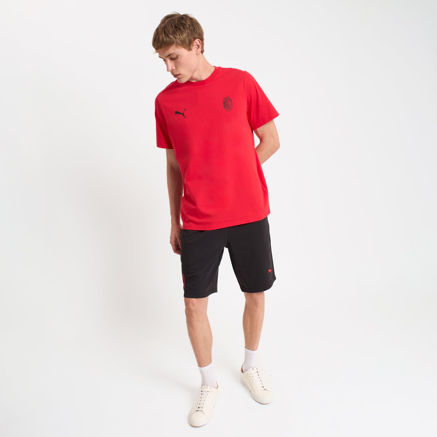 T-SHIRT ROSSA MILAN ESSENTIAL