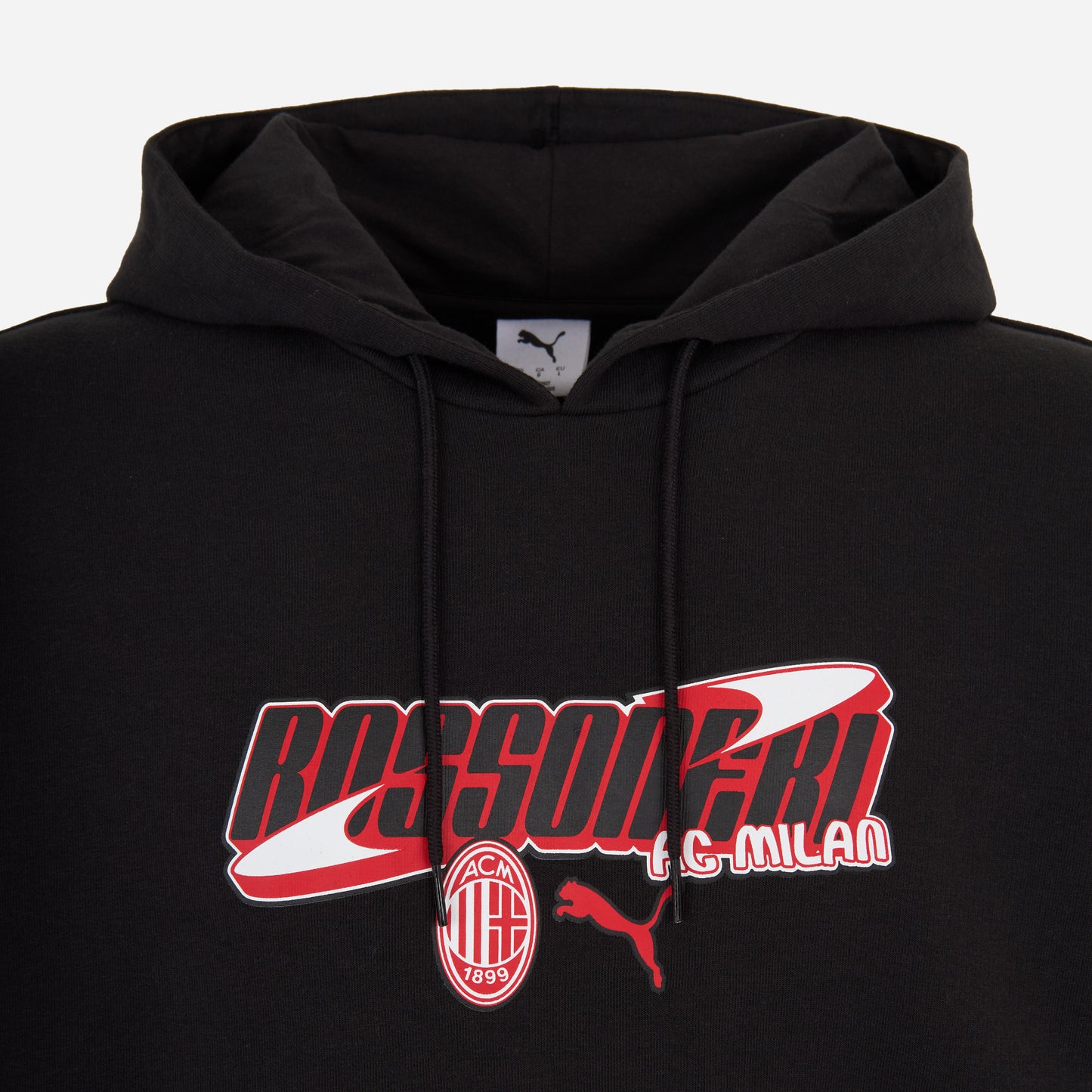 FELPA NERA CON GRAFICA ROSSONERI MILAN CULTURE