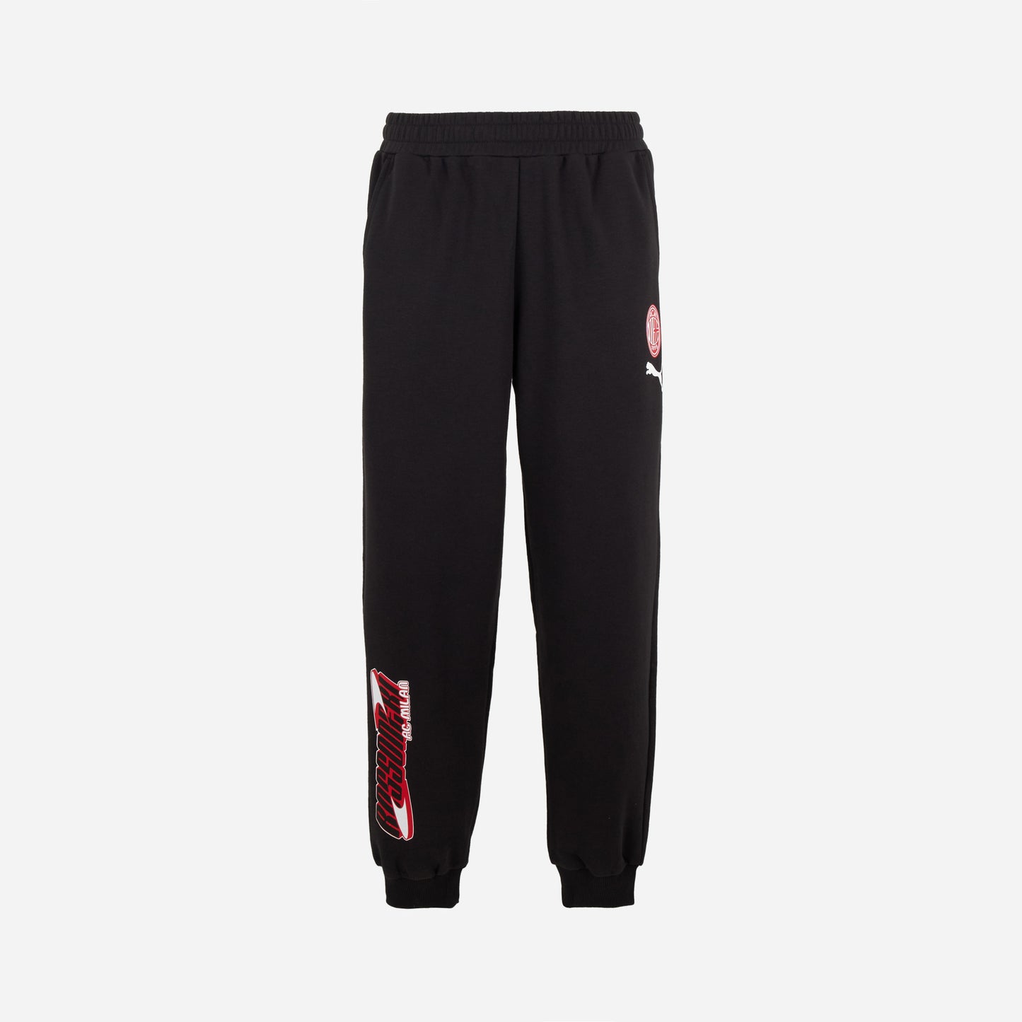 AC MILAN BLACK PANTS WITH ROSSONERI GRAPHIC CULTURE COLLECTION