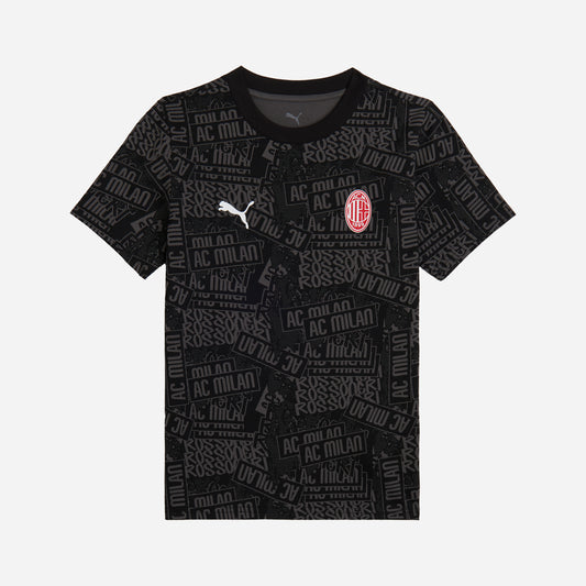 T-SHIRT NERA MILAN CULTURE BAMBINO