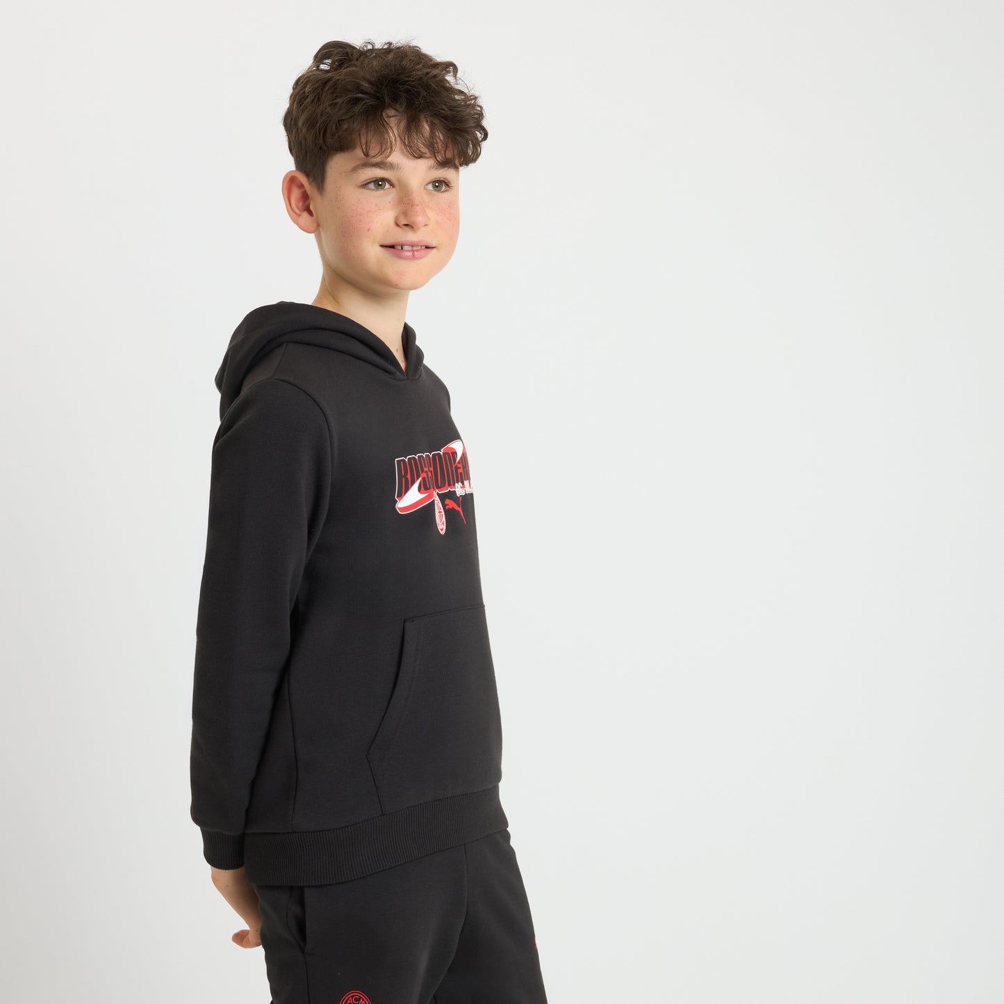 FELPA NERA MILAN CULTURE BAMBINO