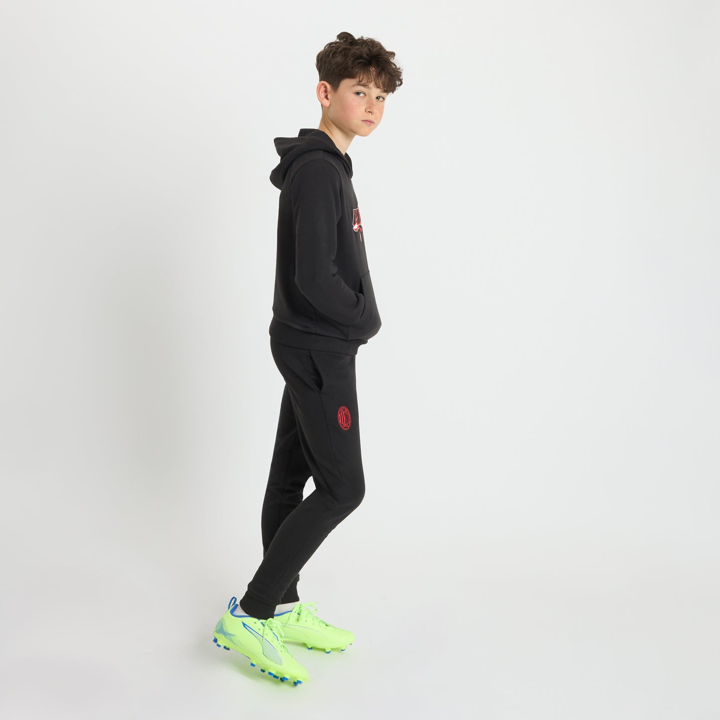 FELPA NERA MILAN CULTURE BAMBINO