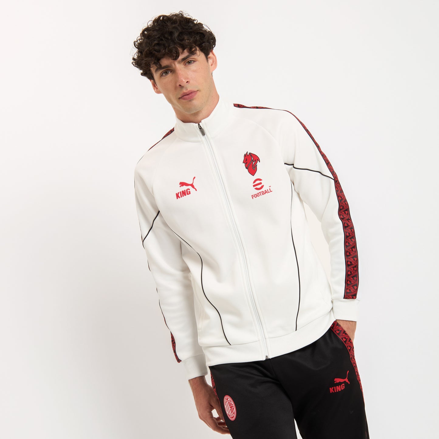 AC MILAN WHITE JACKET KING COLLECTION